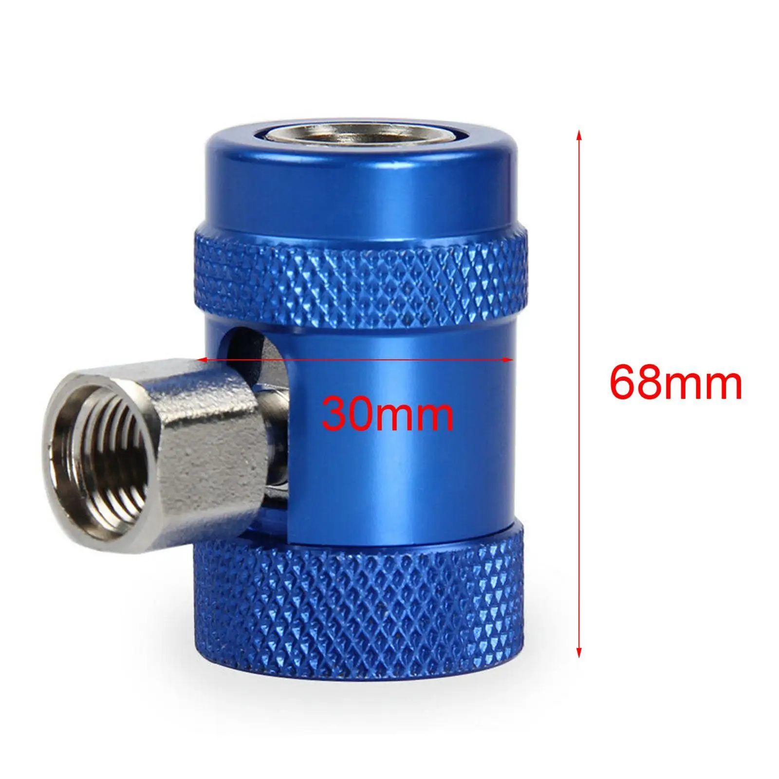 

Car R1234yf Quick Couplers, Manual Couplers ConnectorAdapters Fitting, with 1/4" Male Port, Replacement ,Set of 2