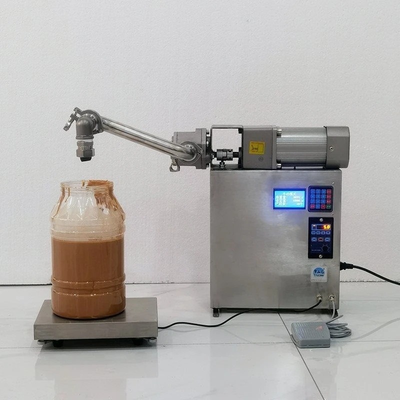 Small automatic tahini paste, honey pear paste, weighing and quantitative packaging machine