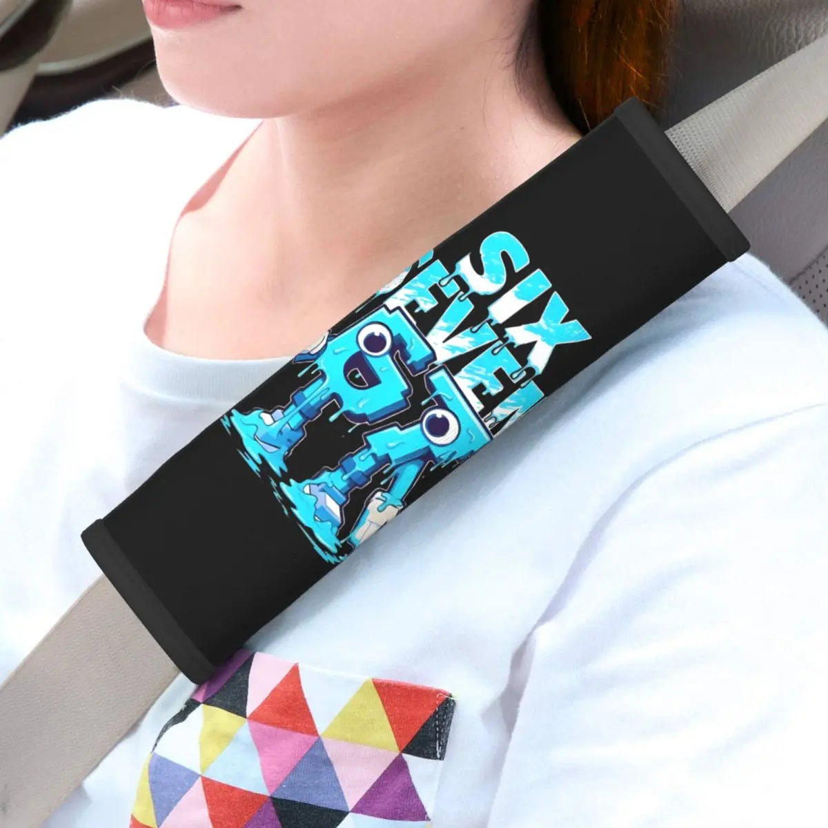 Meme 67 Six Seven 6 7 Italian Brainrot Car Seat Straps Shoulder Pads Comfy Seat Belt Covers for Long Flight