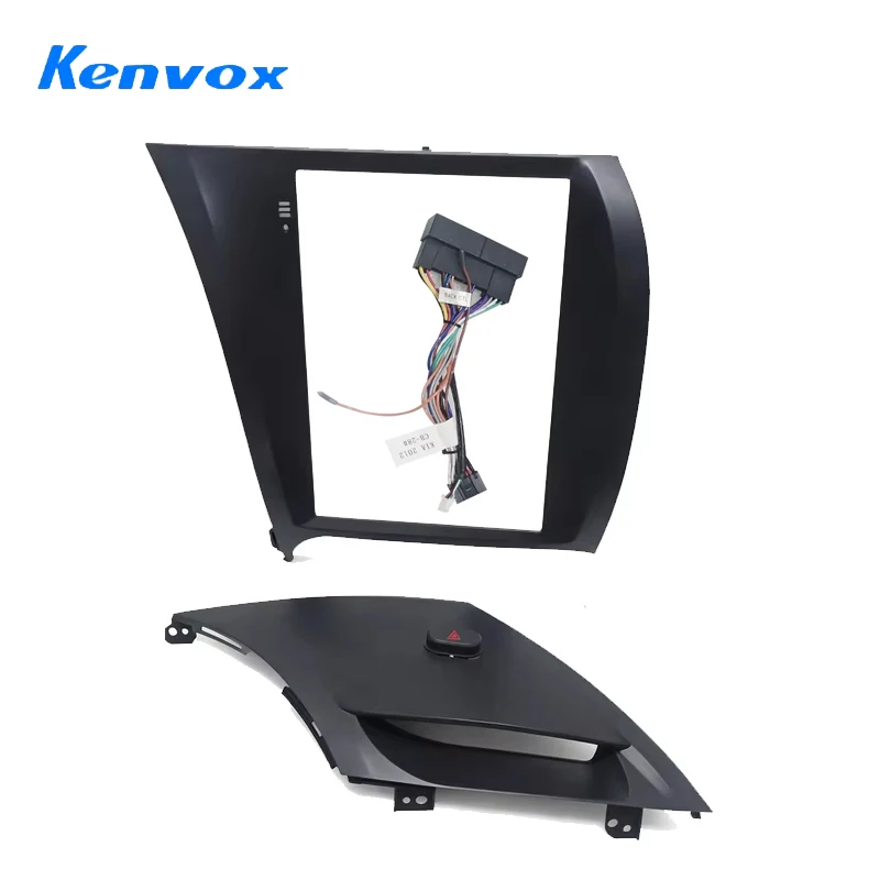 

Kenvox 9,7-дюймовый автомобильный радиоприемник Tesla с вертикальным экраном, лицевая рамка для Hyundai K3, комплект приборной панели, адаптер жгута проводов