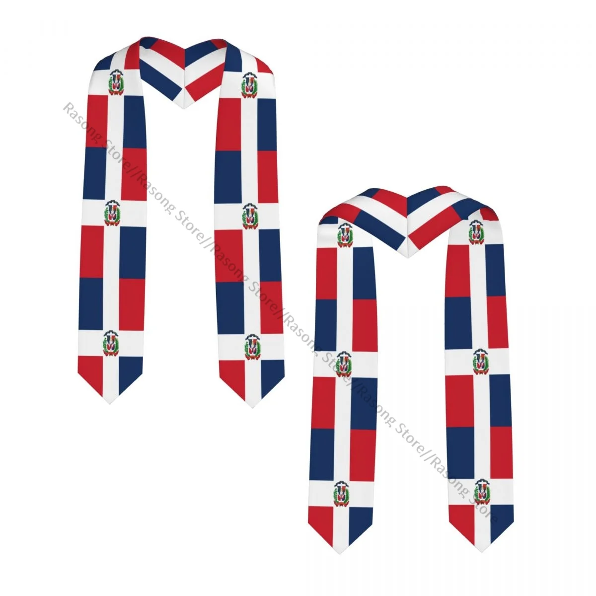 Graduation Stole for Academic Commencement Unisex Flag Of The Dominican Republic Adult Choir Stole Adult Honor Shawl