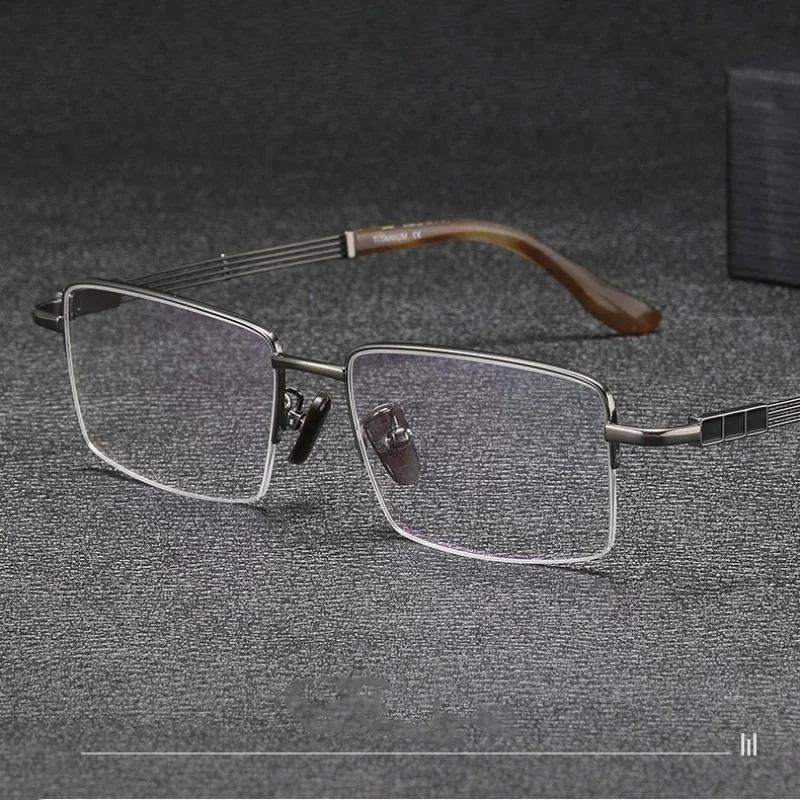 럭셔리 브랜드 천연 소뿔 소재 안경 티타늄 처방 프로그레시브 안경 안경도 안경테
