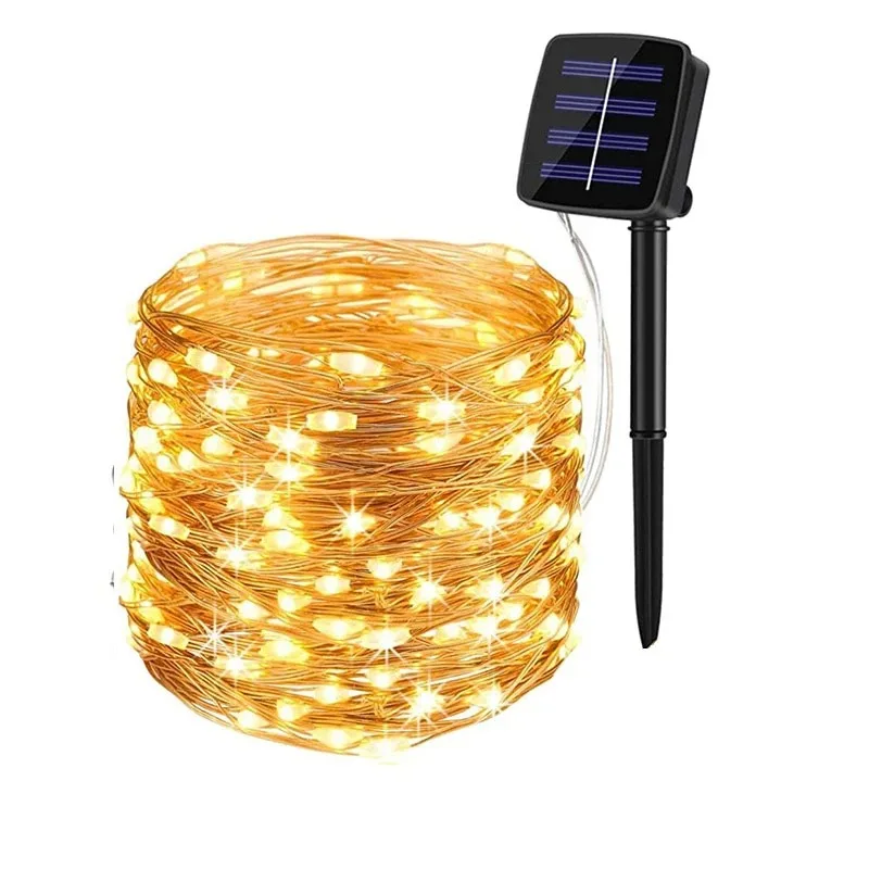 LED Solar Outdoor Lights Garland Outdoor Waterproof Solar Light For Garden Wedding Party Street Christmas Decoration Fairy Light