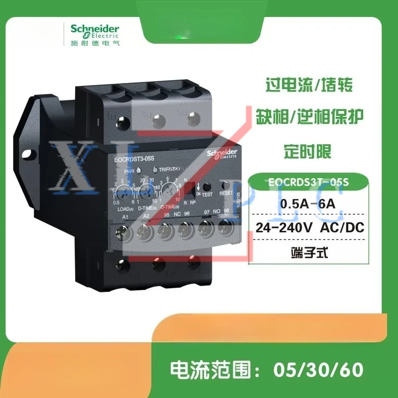 

New Original EOCRDS3T-05S [0.5-6 A] Electronic Overcurrent Relay 24-240V Motor Protector