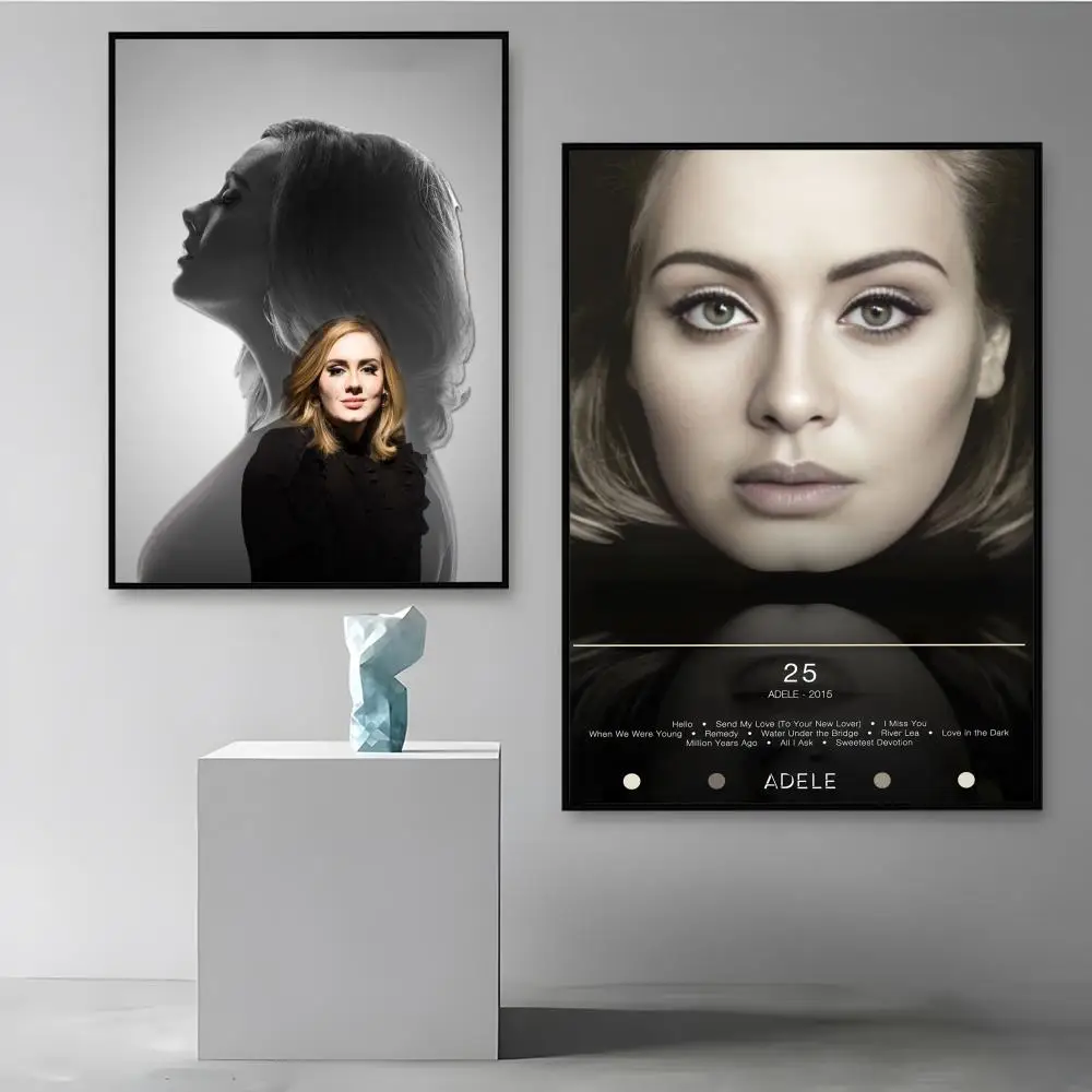 R&B Singer A-Adele Poster Room Wall Art Decor Waterproof Stickers For Home Bar Bedroom Decoration