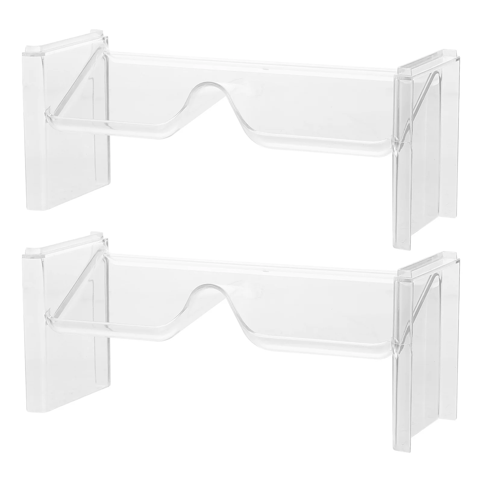 

Zerodeko 2 Pcs Transparent Glasses Storage Rack Desk Holder for Eyewear Display Stand Sunes Organiser