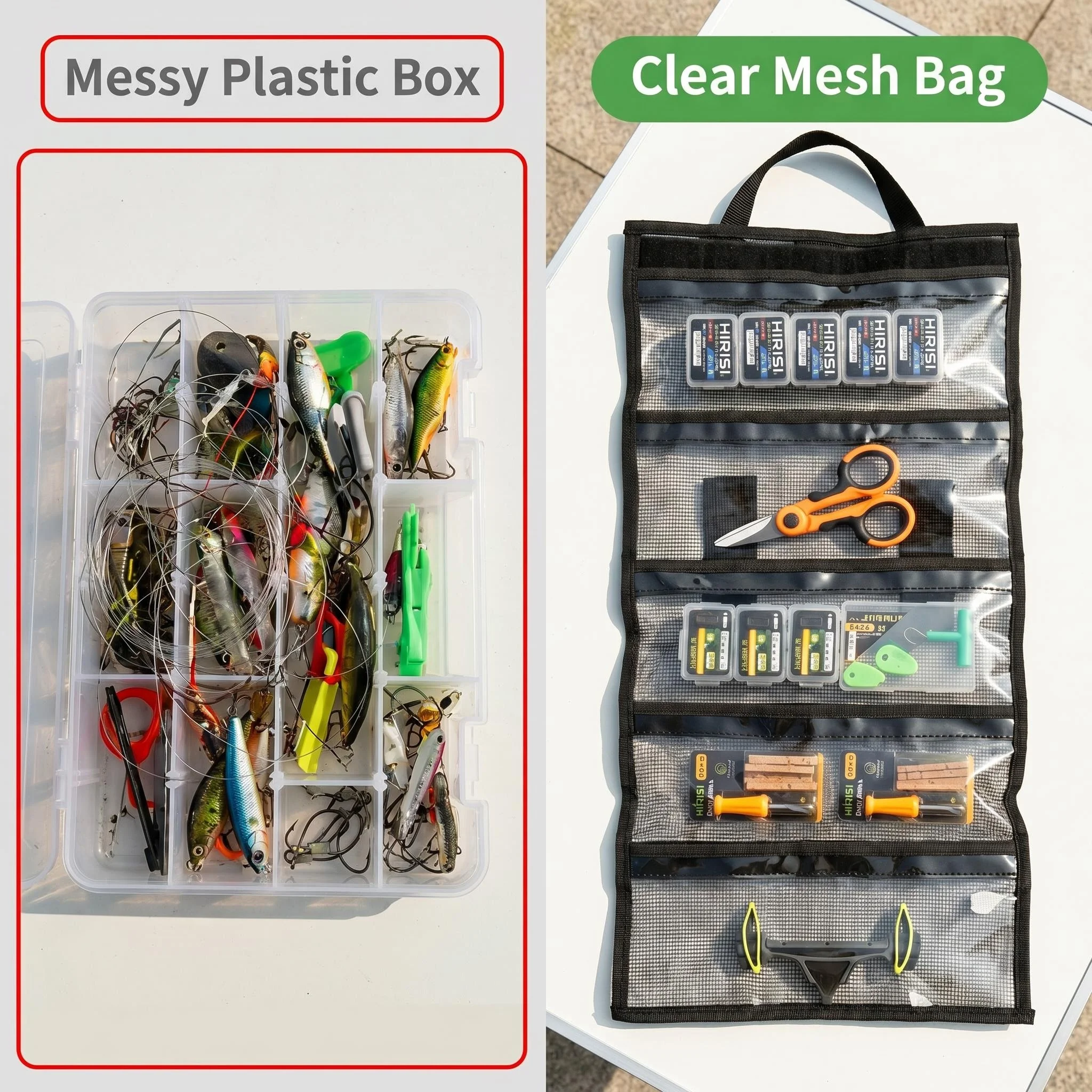 Hirisi PVC Lure Tote Bag Folda - Fishing Kit Compact recension och pris