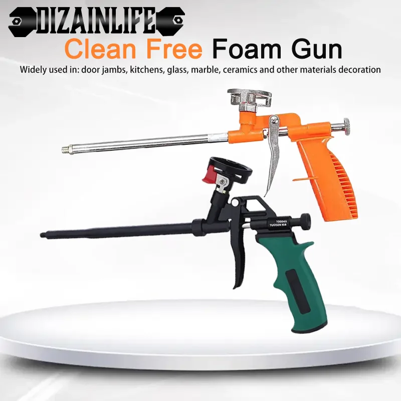 Foam Expanding Spray Gun Foaming Jet Glue Gun Metal Polyurethane Trigger Sprayer Pump Sealant Caulking Tool for House Renovation