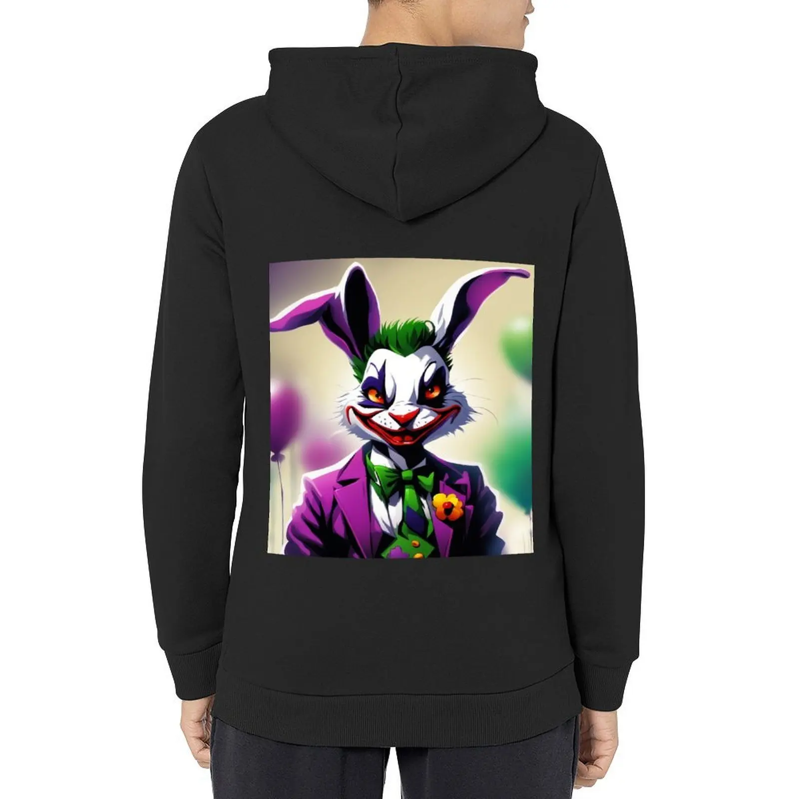 

Joker The Bunny Rabbit Hoodie japanese style men's autumn clothes fashion men graphic t shirts men hoodies for men