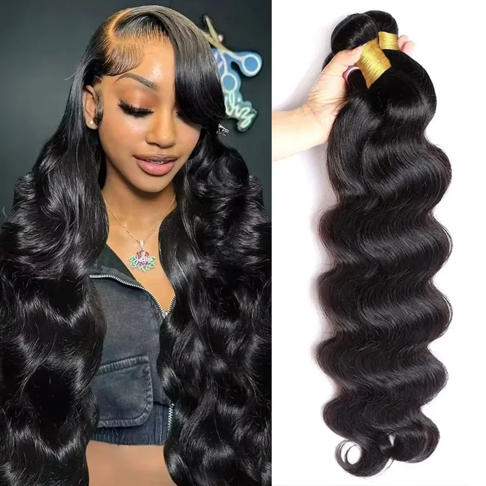 

16A 30, 32-дюймовые пучки объемных волн, пучки человеческих волос, плетение пучков, 100% человеческие волосы, необработанные пучки человеческих волос