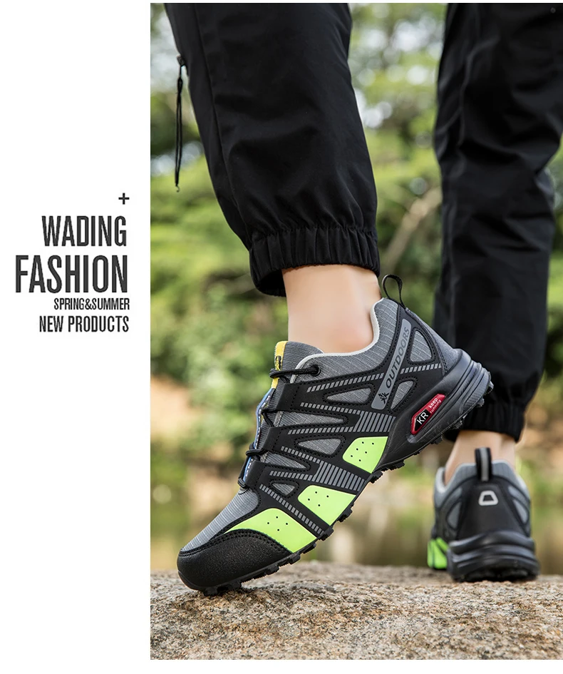 Herren Outdoor-Radschuhe, wasserdicht, rutschfest, Outdoor-Wanderschuhe, Outdoor-Taktische Trainingsschuhe, Wander- und Campingschuhe – Detail 26