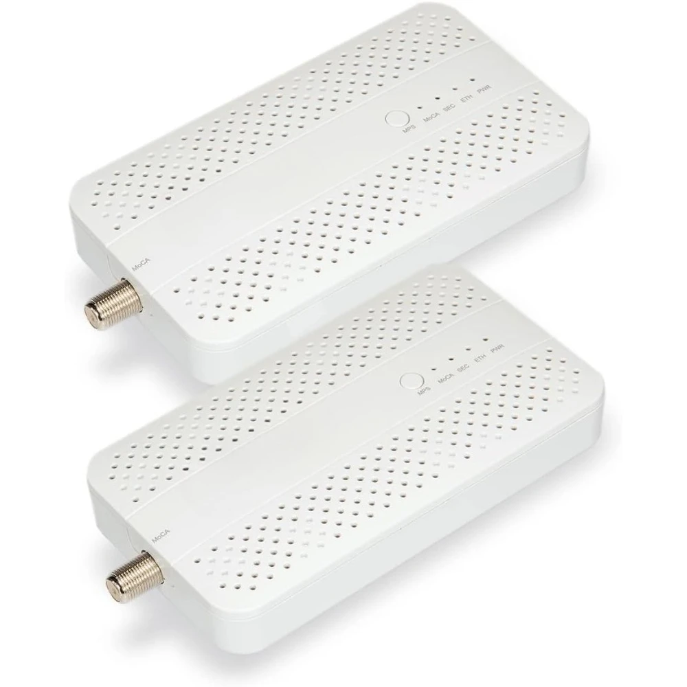 

MoCA 2.5 Ethernet Adapter 2-Pack 2.5GbE Port Coax to Network Converter 2.5Gbps