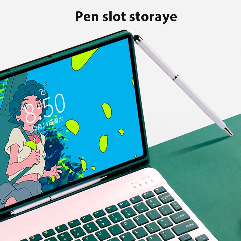 حافظة لوحة مفاتيح قابلة للفصل لوحة مفاتيح مغناطيسية، ماوس لهاتف سامسونج جالاكسي تاب A9 بلس حافظة 11 بوصة، تاب A9+ SM-X210N/X216B #4