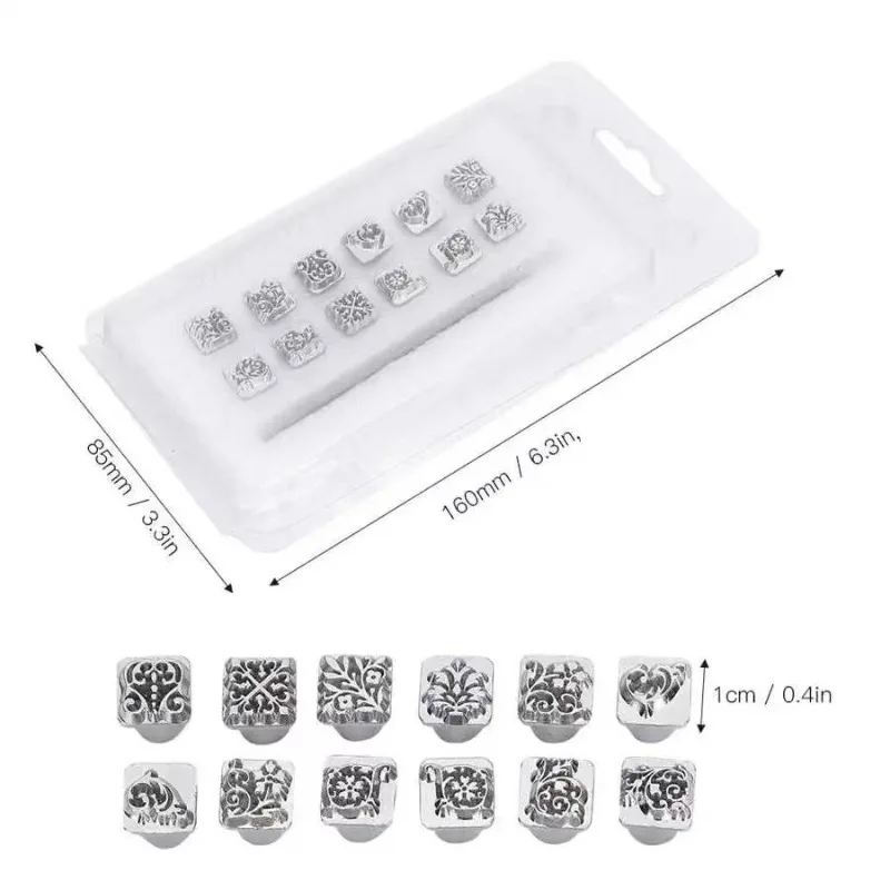 Stamps For Embossing Leather Tools Handmade DIY Craft Work Zodiac Grass Constellation Animal Mold Stamps Set Metal Stamping Tool