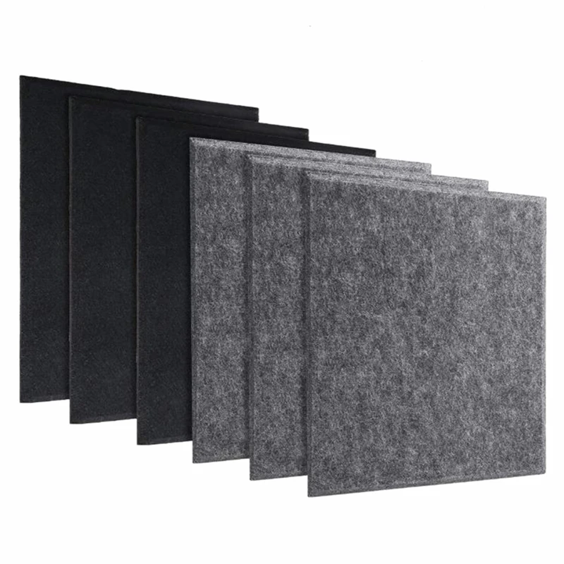 Retail 6 Pcs Sound-Absorbing Panels,Sound Insulation Panels,Noise Shock-Absorbing Foam,Acoustic Treatment For Recording Studios