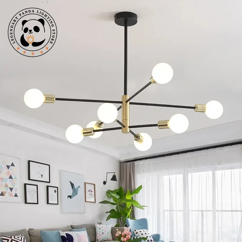 

Modern Originality Pendant Lights Metallic Luster Glass Lampshade Loft Parlor Restaurant Study Ceiling Chandelier Art Decoration