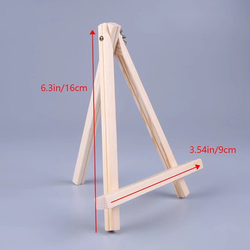 1Pc 9*16cm Mini Wood Artist Tripod Painting Easel For Photo Painting Postcard Display Holder Frame Cute Desk Decor