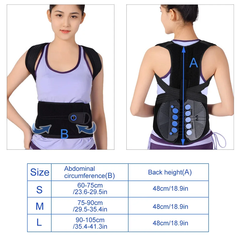 Pulley Posture Corrector Back Brace Shoulder Lumbar Support Belt Humpback Prevent Body Straighten Slouch Compression Pain Relief