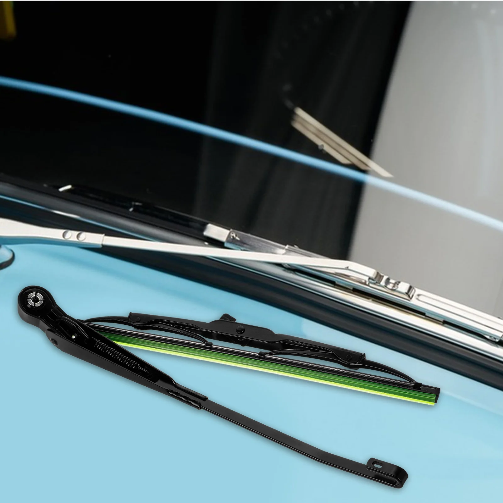 

Windshield Wipers Kit Front Rear For Vintage Cars Streak-Free Rain Durable Car Accessories