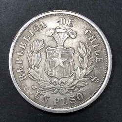 1881 Mexico Eagle 1 Pesos Copy Commemorative Coin Europe Collectible Old Money Home Decor Christmas Gift Medal