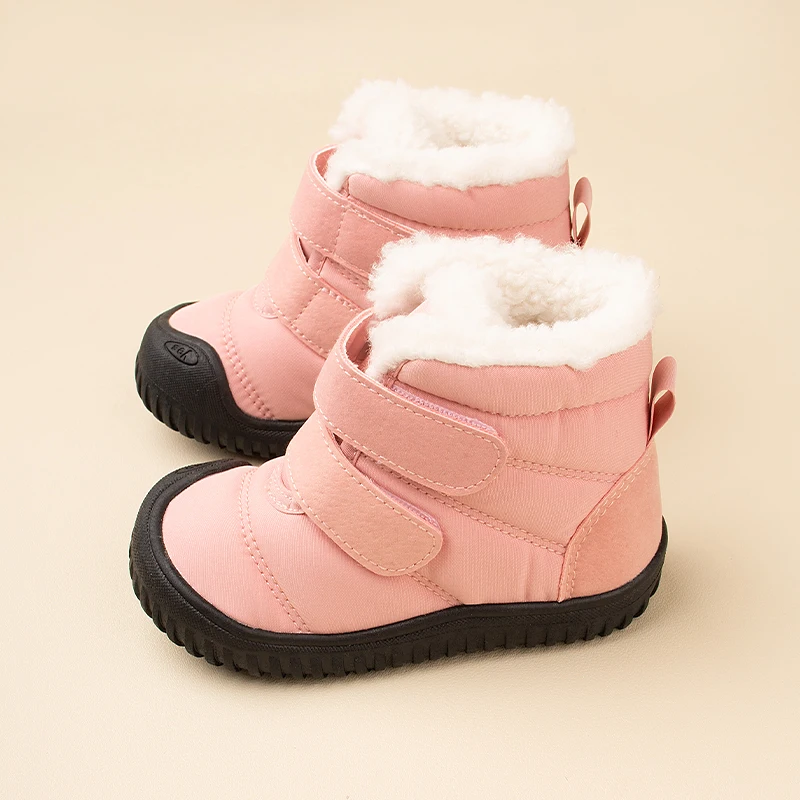 Good Quality Trendy Unisex Toddlers Outdoor Winter Ankle Plush Warm Boots anti-slip Kids sports snow shoes