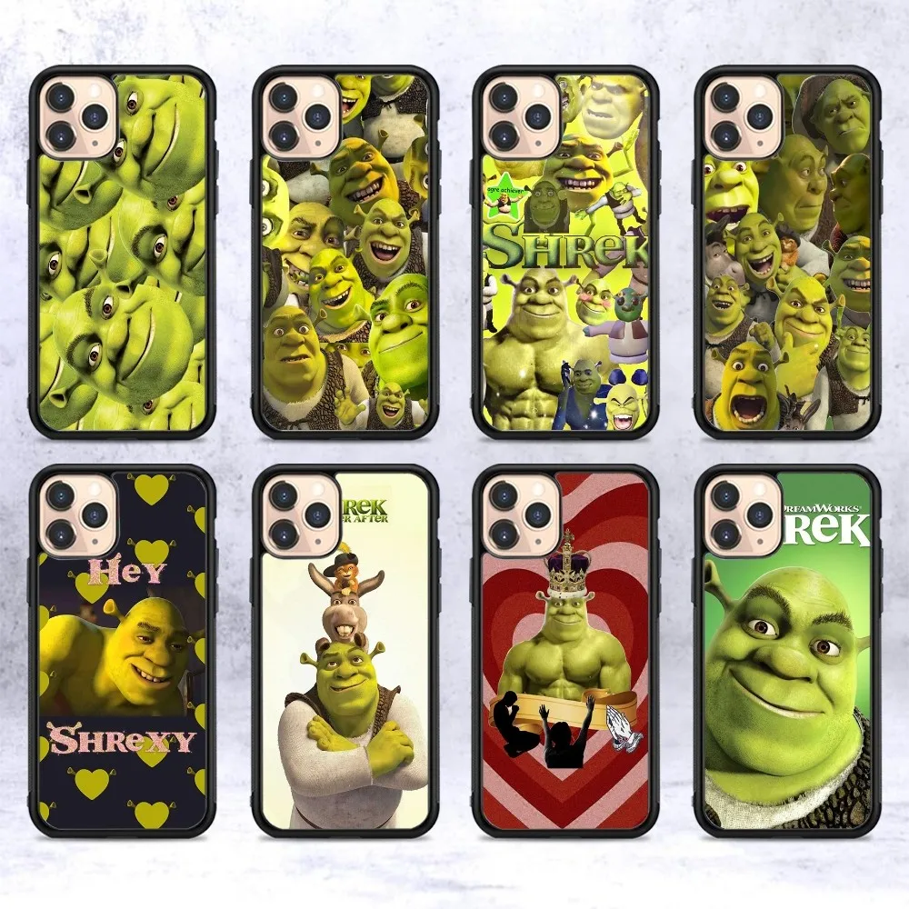 Cartoon Moive S-shreks Phone Case Silicone PC+TPU For Samsung S10 20 30 22 23 24 Plus Lite Ultra Cover