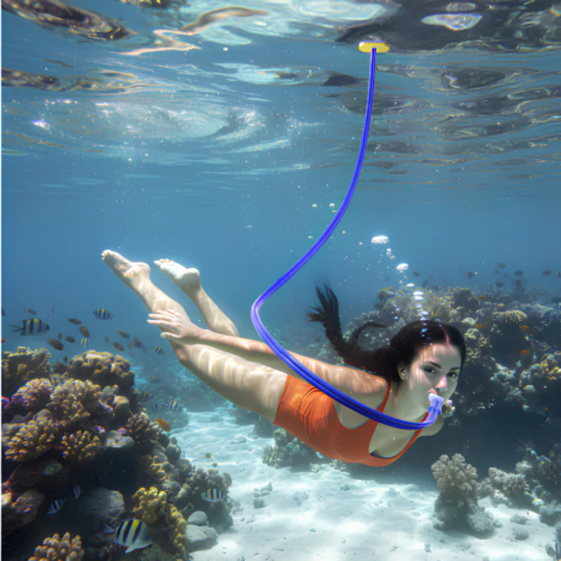 1PC 1M 2M 3M Adult Full Dry Respirator Diving Swimming Equipment Breathing Tube Diving Suit Men Women Swim Training Snorkel Tube