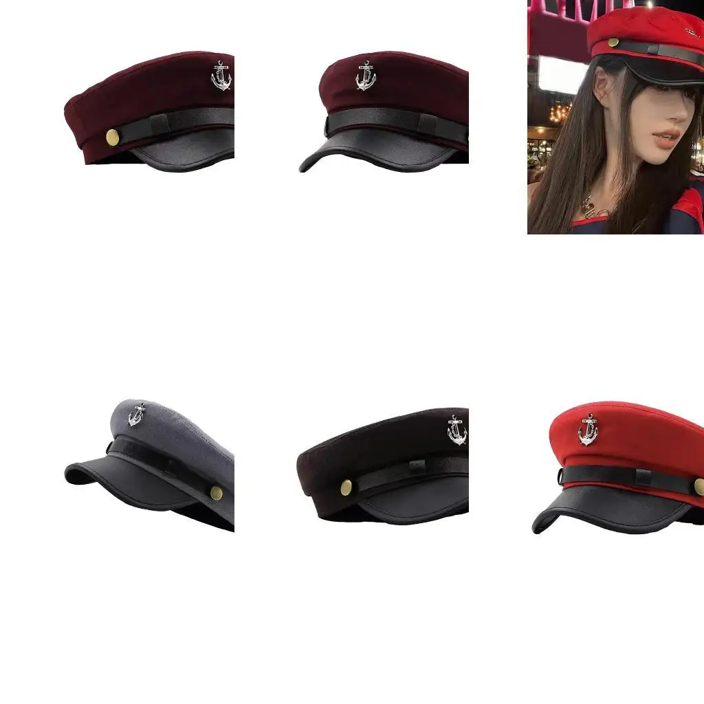 

652F Retros Styles Hat British Girl Sweet Styles Hat Casual Sport Unique Hat