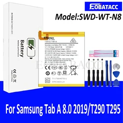 Brand New SWD-WT-N8 5100mAh High Quality Replacement Battery For Samsung Galaxy Tab A 8.0 2019 SM-T290 T290 T295+Tools