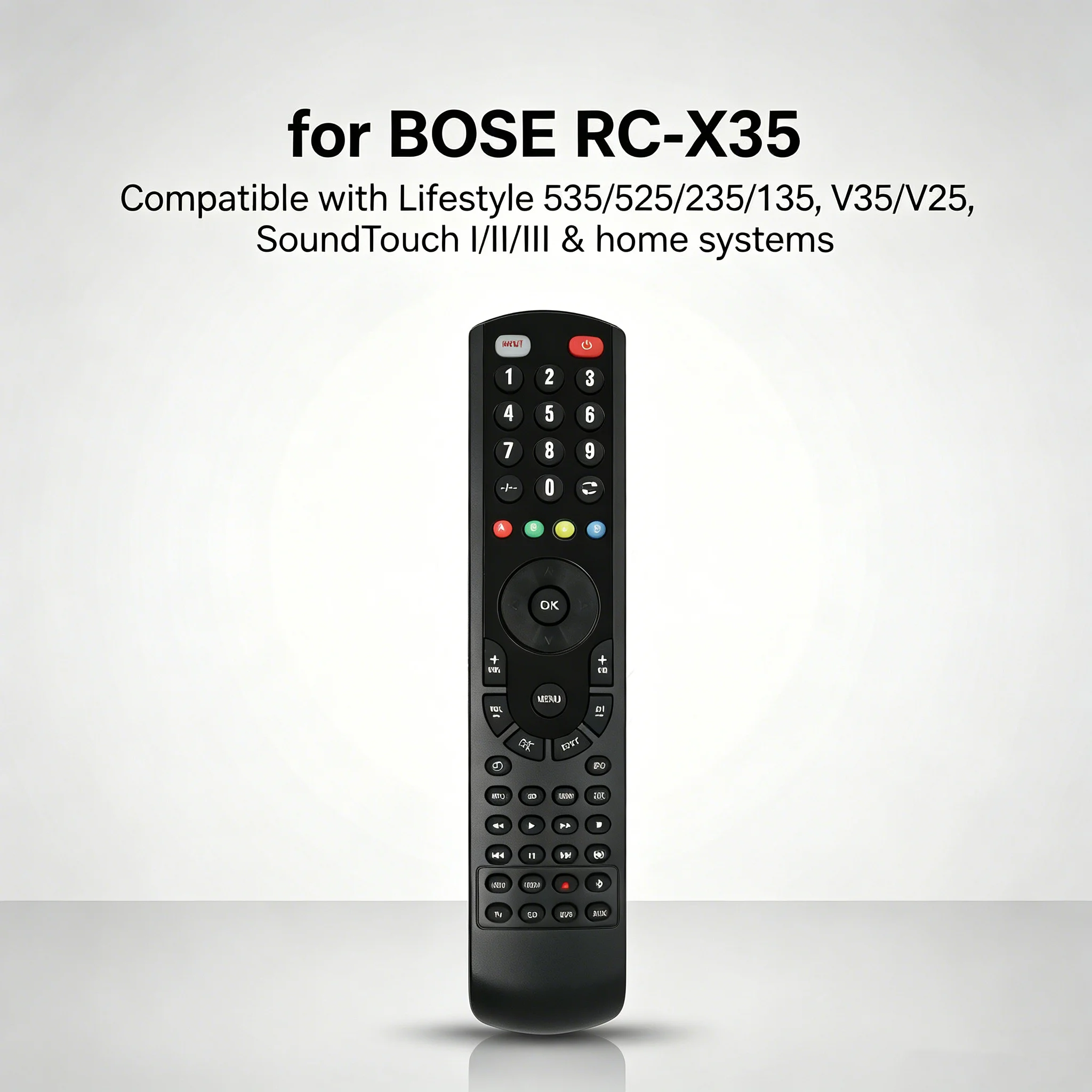 FAZV New Remote Control for BOSE RC-X35 Lifestyle 535/525/235/135 V35/V25 SoundTouch I/II/III Home System