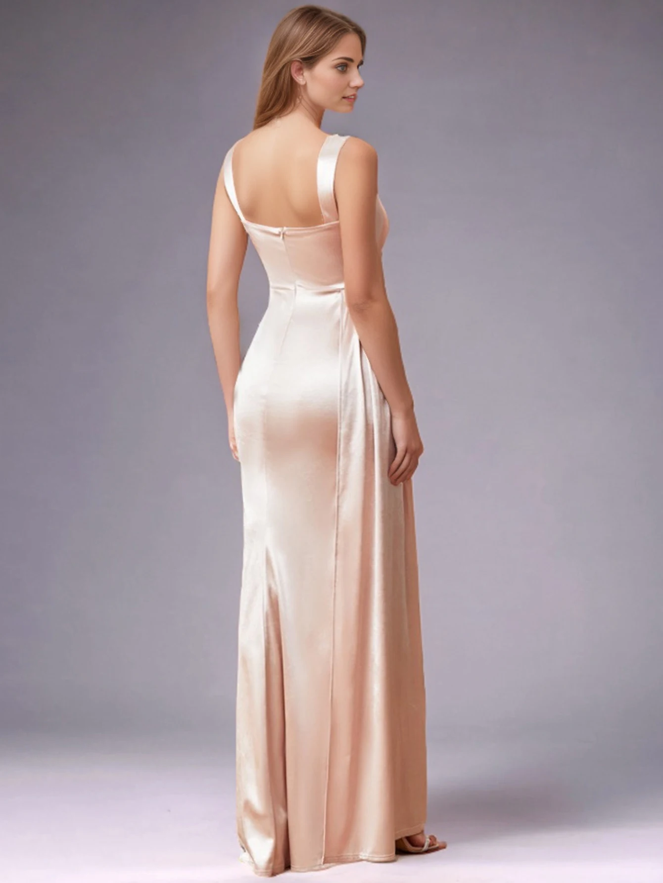 女性のためのセクシーなサテンマキシドレス,エレガントな夏服,豪華なウエディング,花嫁介添人のイブニングドレス