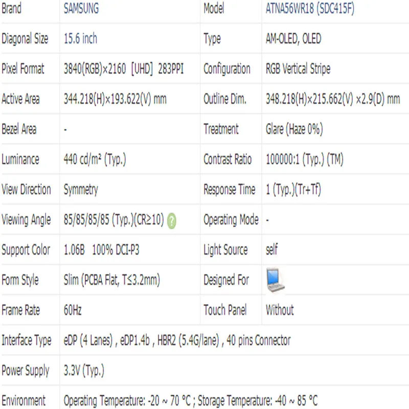 Imagem -06 - Montagem de Laptop com Tela Sensível ao Toque 15.6 Oled 4k 3840x2160 Uhd 40 Pinos Edp Asus Zenbook Pro Duo 15 Ux582 Ux582l Ux582lr