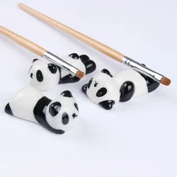 1Pc Nail Brush Pen Rack Ceramic Stand Holder Cute Panda Manicure  Art Tool Random Pattern
