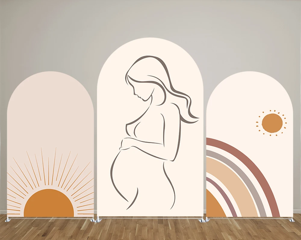 Arch Backdrop Covers Pregnant Woman Pregnancy Mother LOVE Party Baby Shower Cover Chiara Arch Background Decors Backdrop