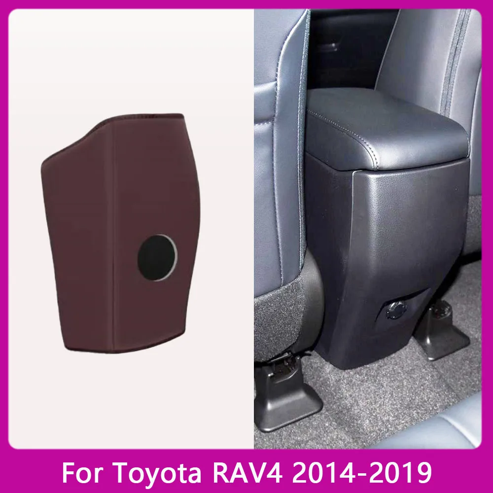 For Toyota RAV4 RAV 4 2014 2015 2016 2017 2018 2019 Car Armrest Mat Anti Kick Pad Microfiber Leather Protection Cover