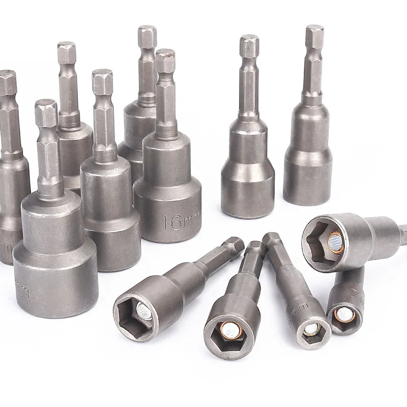 Magnetic Extended Hex Socket Bits, for Impact Wrench, Air Gun, Screwdriver, Electric Drill