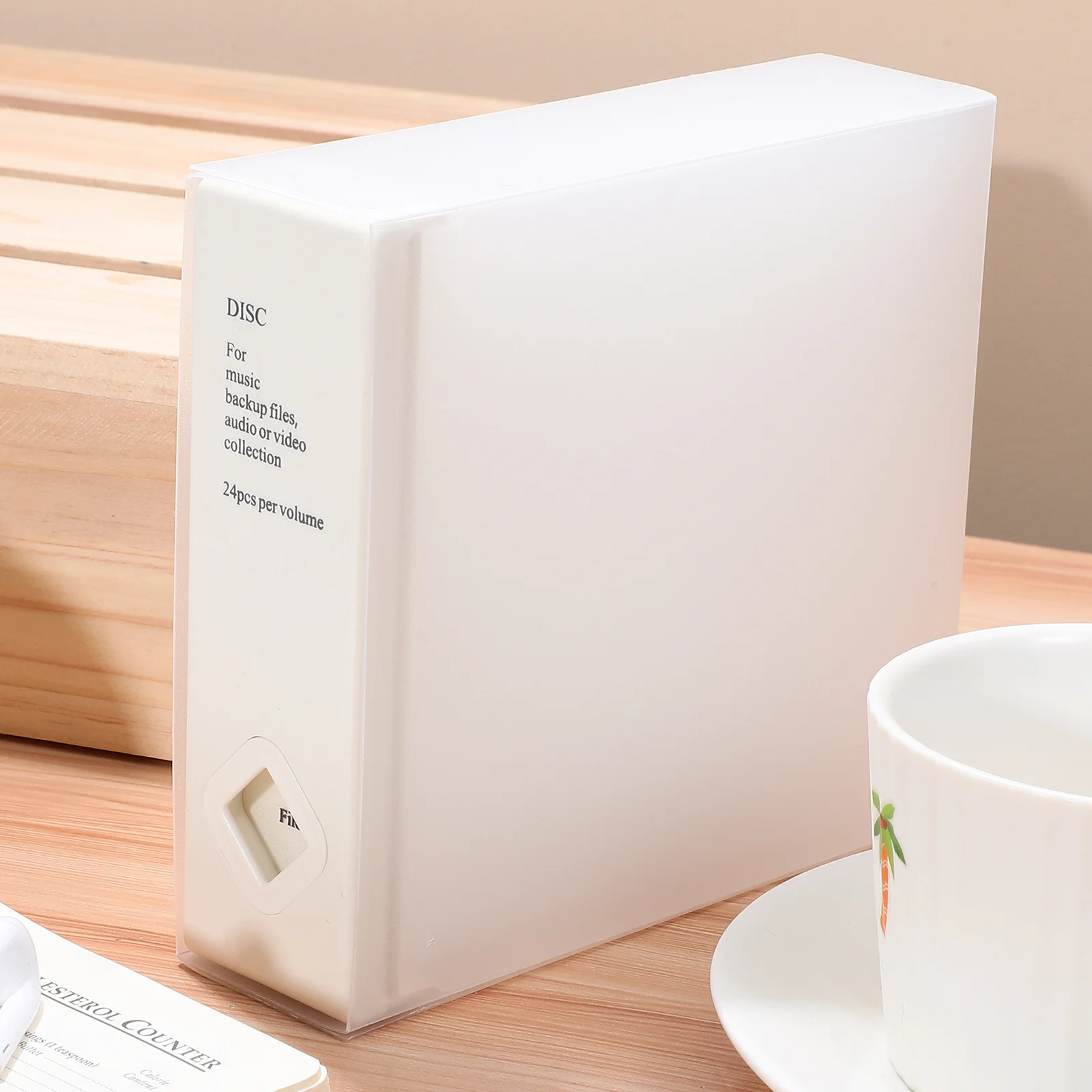 CD Case Practical CD Holder Simple Disc Storage Organizer Portable Storage Holder for Dorm Office Home