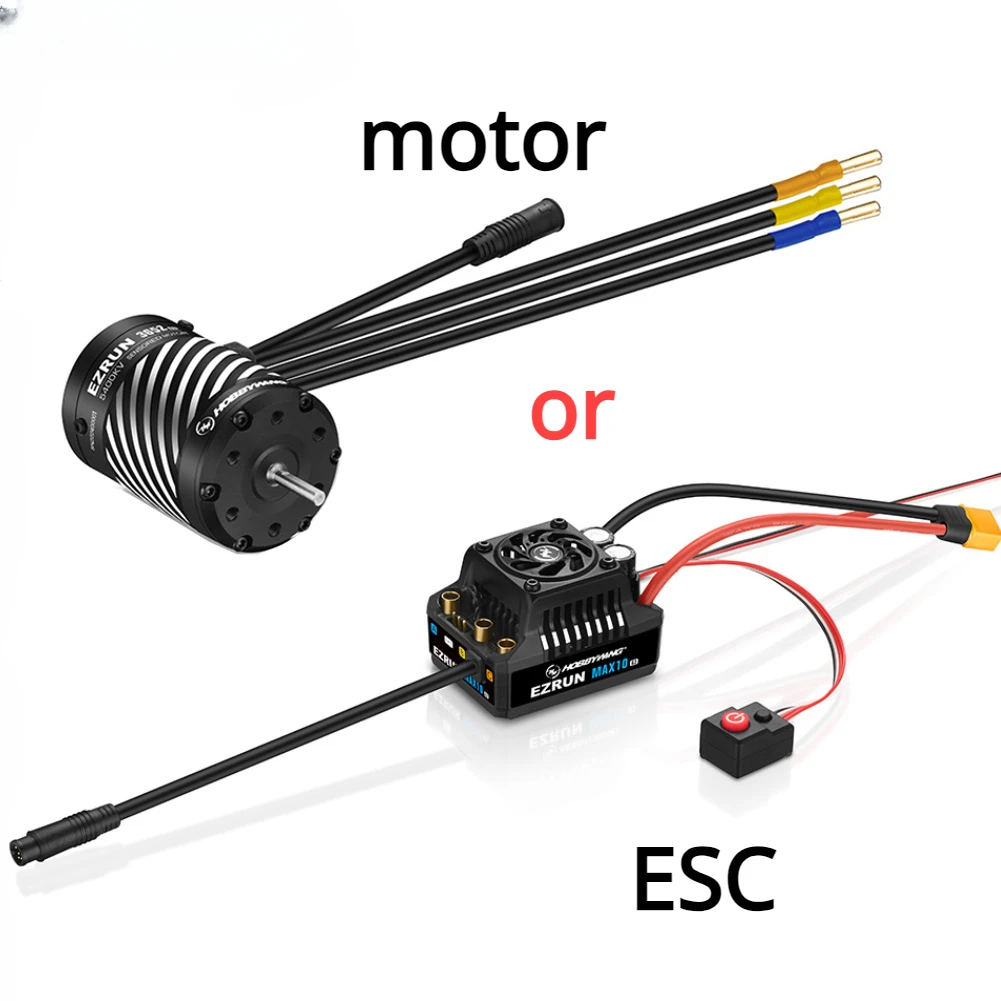 

Hobbywing EzRun MAX10 G2 80A/140A Waterproof Brushless ESC with 3652/3665 G3 Turbo Inductive Brushless Motor for 1/10 RC Car