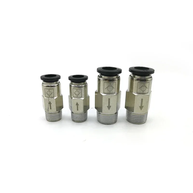 2PCS Check Valve Thread Straight Pneumatic SPC VPC M5 1/8\