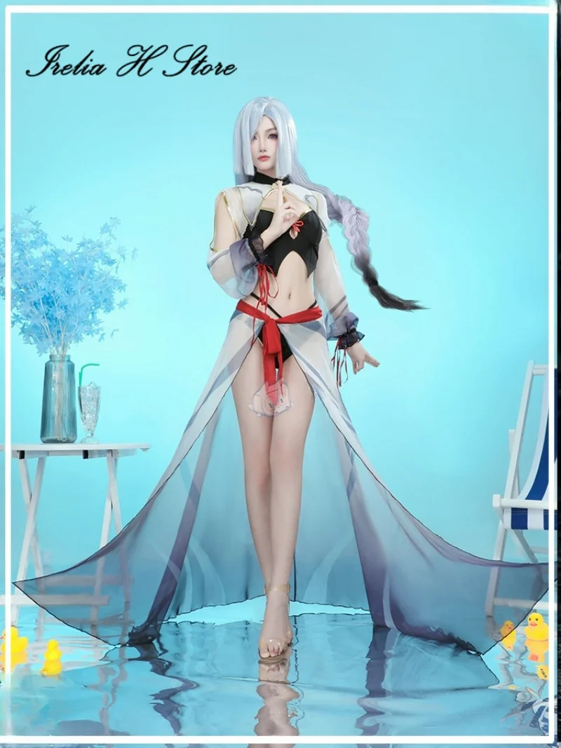 

Irelia H Store Game Genshin Impact Shenhe Cosplay Costume Shenhe Sexy Bikini Swimsuit Halloween Costume