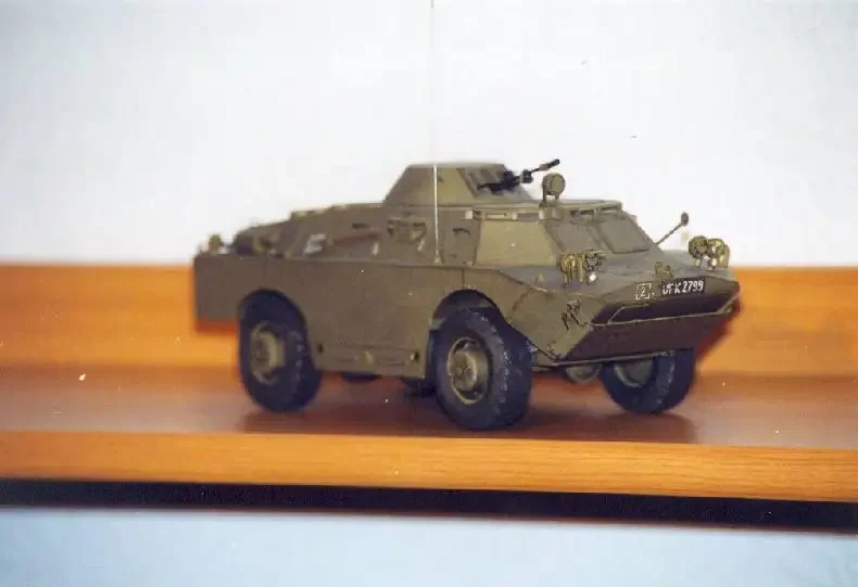 1:25 Scale BRDM-2 Amphibious Armoured Patrol Car DIY Handcraft PAPER MODEL KIT Puzzles Handmade Toy DIY