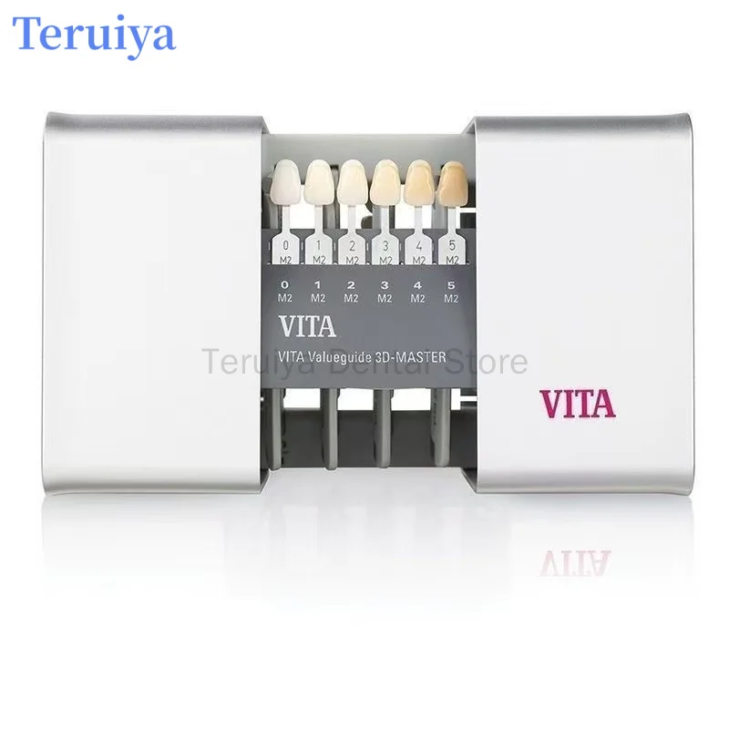 Guide d'ombre linéaire dentaire authentique VITA 3D-Master, plaque de comparaison dentaire 35 couleurs