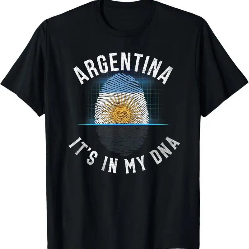 

Vintage Argentina Flag It Is In My Dna Argentinian T Shirt