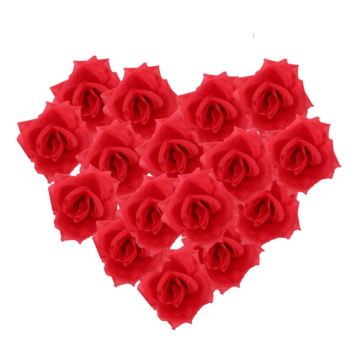 

60 Pcs Silk Rose Heads Decoration 8cm Pink Roses for Artificial Rose Wedding Party Table Toss ReusableFlower Decor