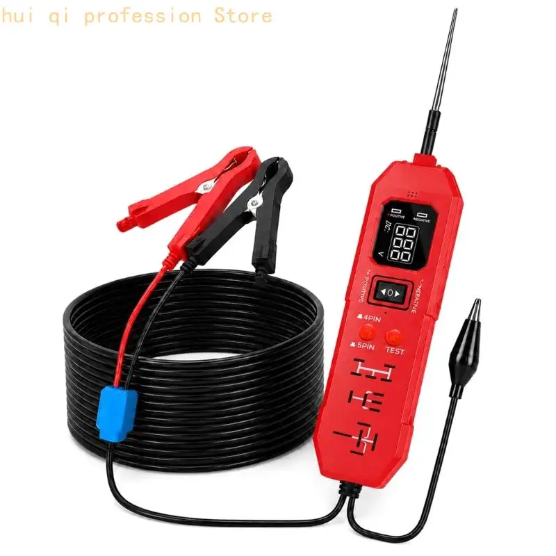 Digital Display Power Circuit Probe Tester and 4 Pin 5 Pin Test Tool for Vehicle Electrical Wiring Review Tasks and Daily Use