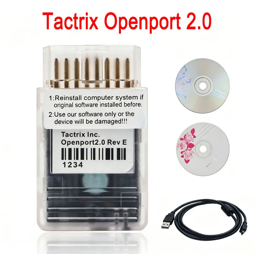 2026 Tactrix Openport 2.0 ECU Chip Tuning Tool Open Port USB 2.0 ECU Flash OBD2 OBDII Connector Multi Brand Cars Diagnostic