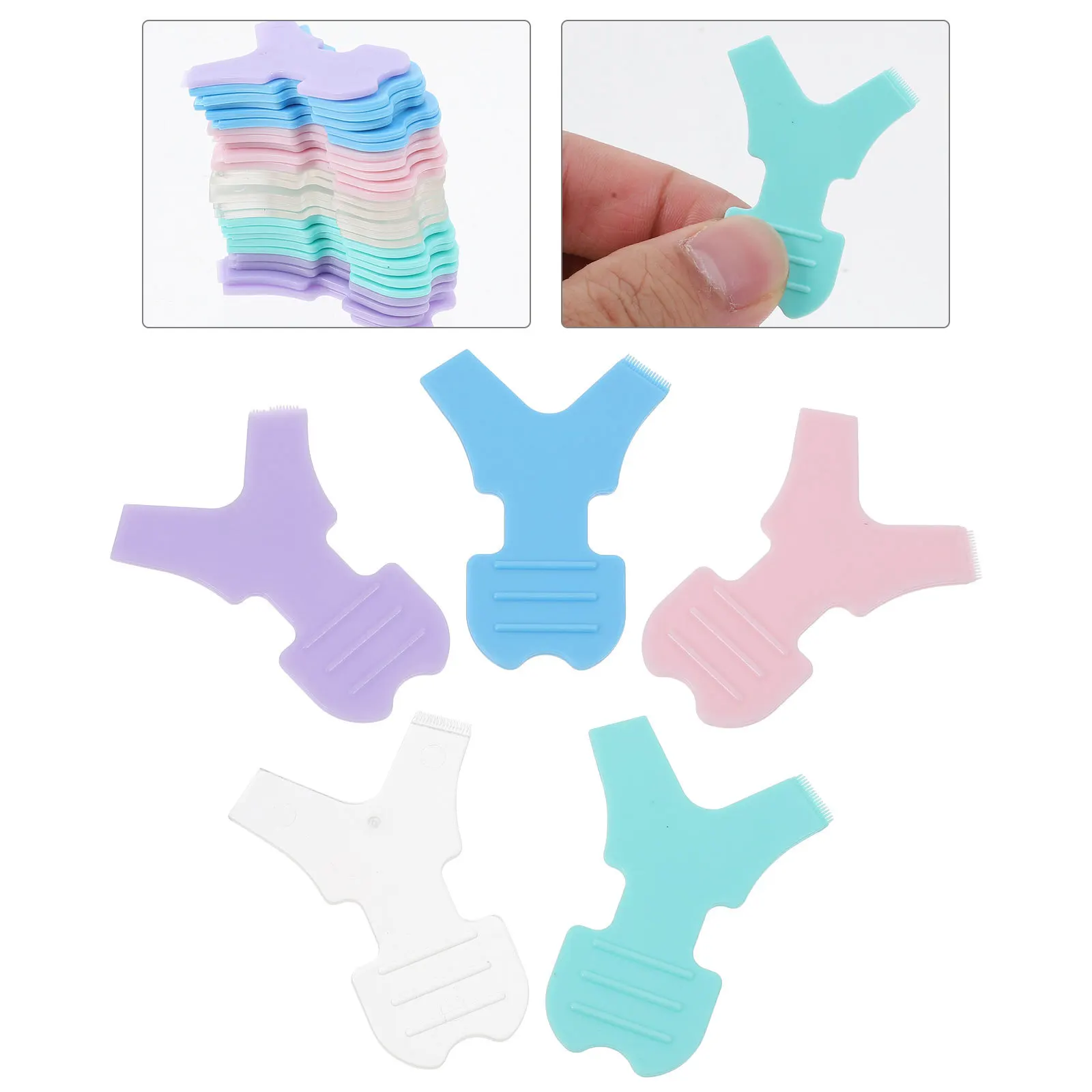 

25Pcs Eyelash Brush Lash Perm Lift Tool Design Non Slip Handle Eyelash Lift Comb Lash Perming Grafting Tools for Salon