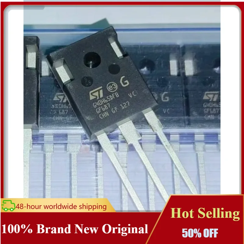 10PCS 100% New Imported Original STGWA40H65DFB G40H65DFB TO-247 IGBT Trench Gate Field-stop 650V 40A Hot Selling