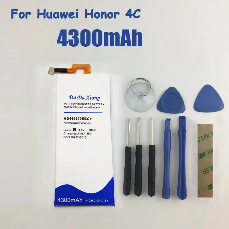 New 4300mAh HB444199EBC+ Replacement Phone Battery For Huawei Honor 4C C8818