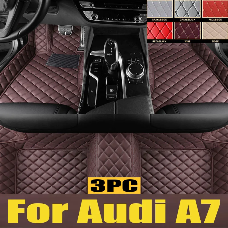 

Car Floor Mats For Audi A7 2012 2013 2014 2015 2016 2017 2018 Auto Foot Pads Automobile Carpet Cover Interior trunk mat